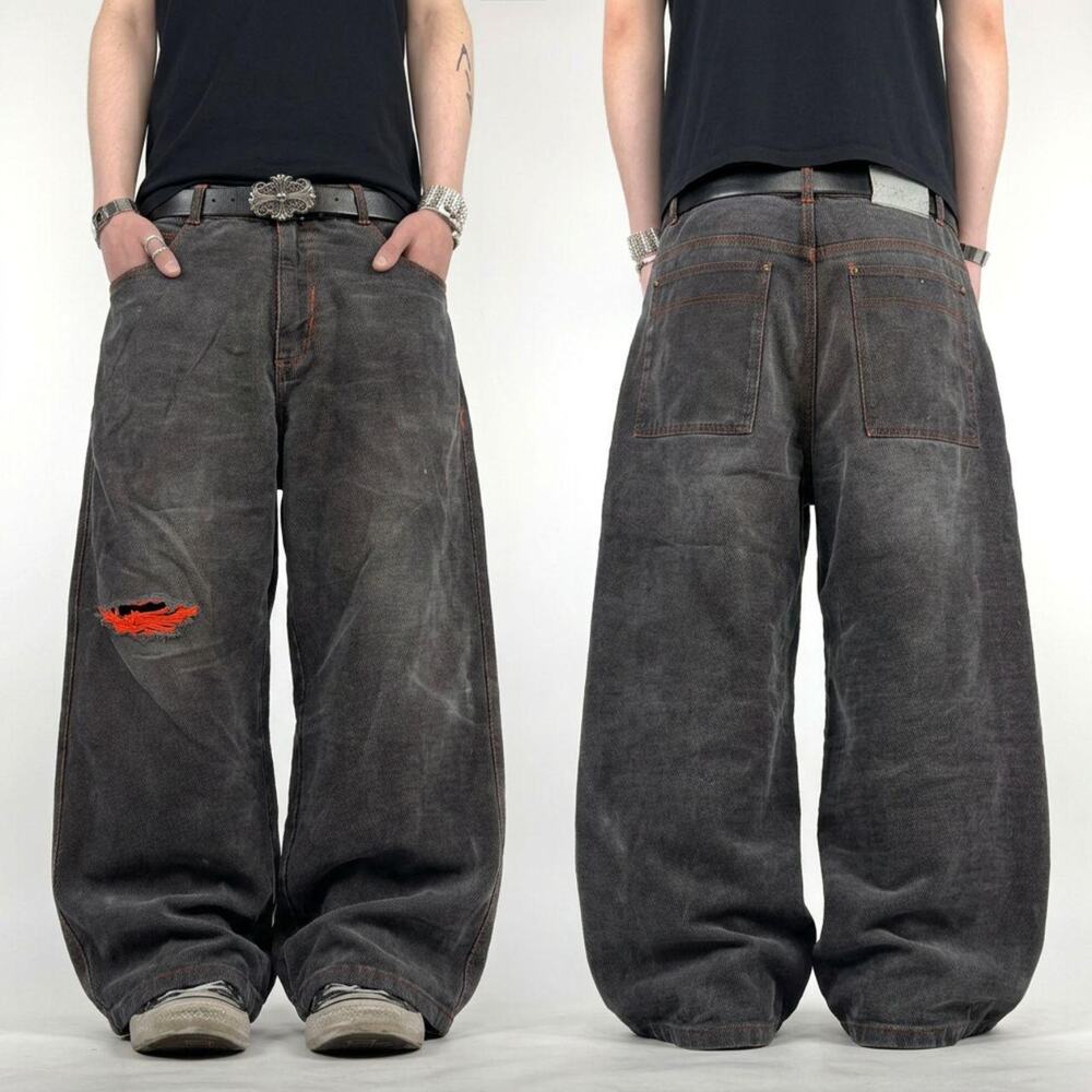 Vintage y2k faded archive baggy wide leg skater grunge rare jeans